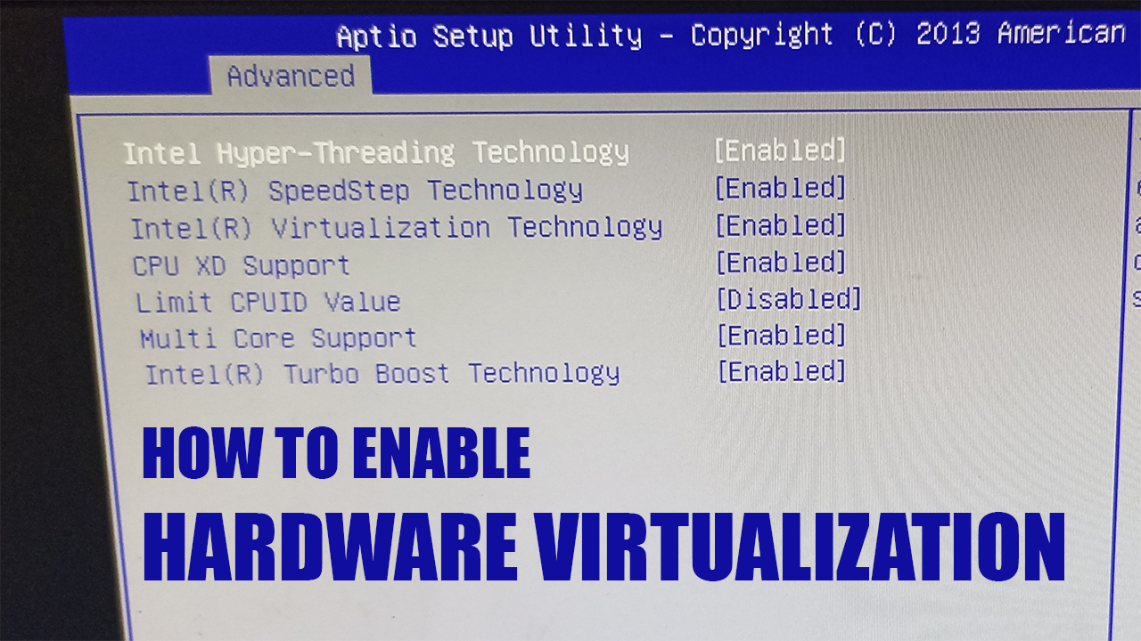 How To Enable Hardware Virtualization | GPCB