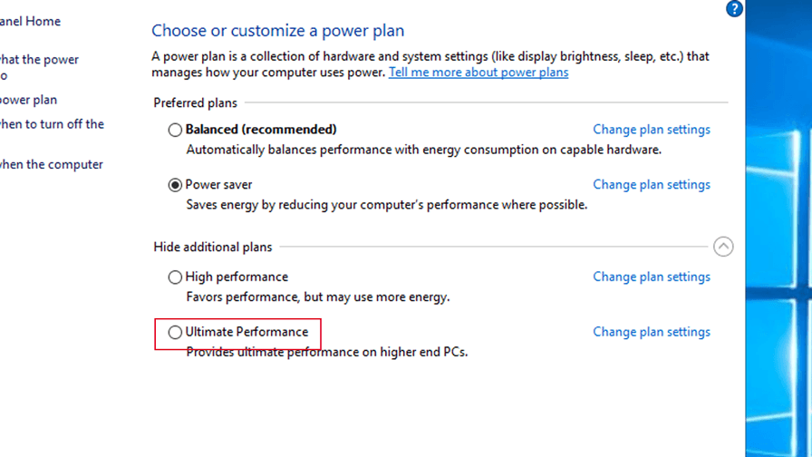 Ultimate performance windows 10 как включить